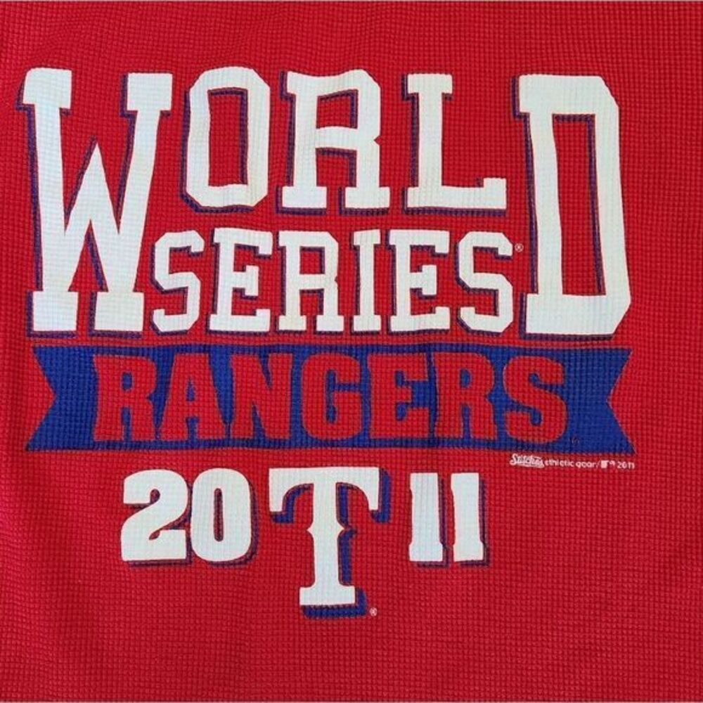 Texas Rangers 2011 World Series Long Sleeve shirt size Large - Picture 2 of 6